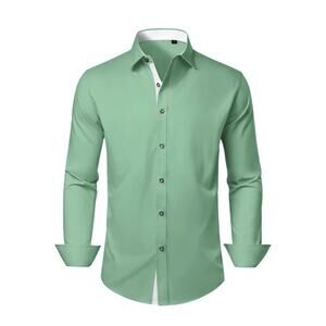 Lion Nardo Mens Dress Shirt Long Sleeve Wrinkle Free Button Down Business Casual